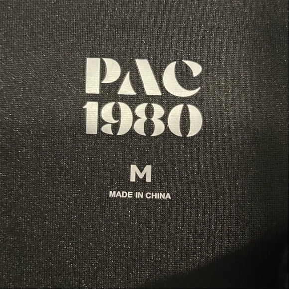 PAC 1980 Unisex Black Half Zip Pullover Hoodie Medium - Picture 4 of 7